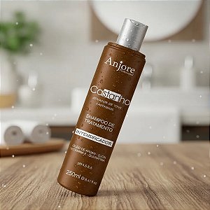 Shampoo Profissional Matizador Intensificador de Cor Castanho Anjore 250ml com Óleo de Argan e Ojon