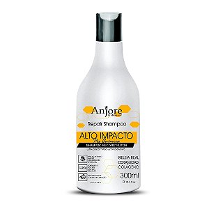 Shampoo Alto Impacto 300ml Anjore com Colágeno e Geleia Real