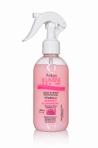 Leavein Spray Vitamínico Biotina Ilumini Hair Morango & Champanhe Anjore 150ml Crescimento e Perfume