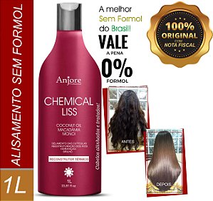 Progressiva Sem Formol Chemical Liss 1Litro Anjore Liso Absoluto