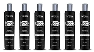 Kit 6 Shampoo Matizador Black Platinum 250ml Anjore Atacado