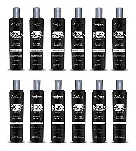 Kit 12 Shampoo Matizador Black Platinum 250ml Anjore Atacado