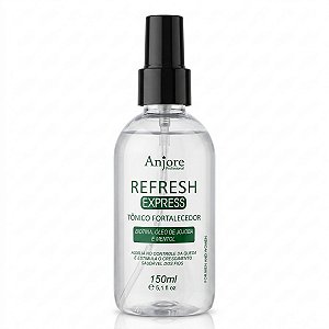 Tônico Crescimento Capilar Antiqueda Biotina Mentol e Jojoba Anjore Refresh Express Fortalecedor 150ml