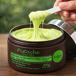 Máscara Nutri Reparação Efeito Teia Pistache Therapy Anjore Óleo de Pistache e Manteiga de Murumuru