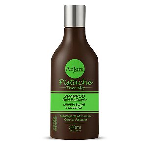 Shampoo Nutri Purificante Pistache Therapy 300ml Anjore com Óleo de Pistache e Manteiga de Murumuru