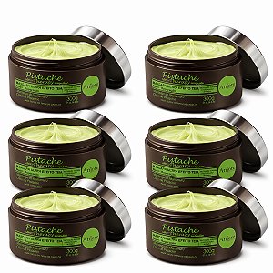 Kit Atacado 6 Máscara Nutri Reparação Efeito Teia Pistache Therapy Anjore Óleo de Pistache