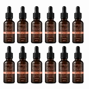 Kit Atacado 12 Sérum Facial PDRN e Exossomos Korean Perfect Anjore 30ml Firmeza Colágeno Linhas