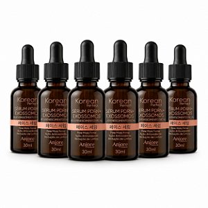 Kit Atacado 6 Sérum Facial PDRN e Exossomos Korean Perfect Anjore 30ml Firmeza Colágeno Linhas