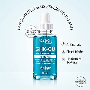 Serum Facial GHK-CU Peptídeo De Cobre Skincare Antissinais Rugas Firmeza Hidratação 30ml Anjore