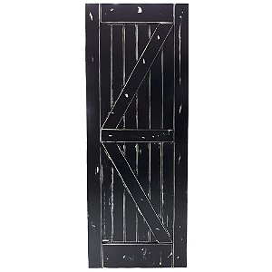 Porta de Correr Tipo Celeiro K Vintage Goede Preto 91 x 213 cm