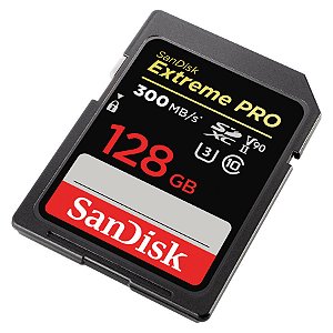 Cartão de Memória Sandisk SDHC 128GB Extreme Pro UHS-II V90 300mb/s