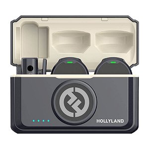 Microfone de Lapela Sem Fio Hollyland Lark M2 Duo Para Câmeras