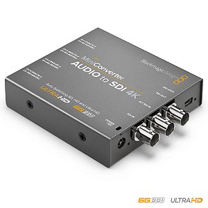Mini Conversor Blackmagic Design Áudio para SDI 4K