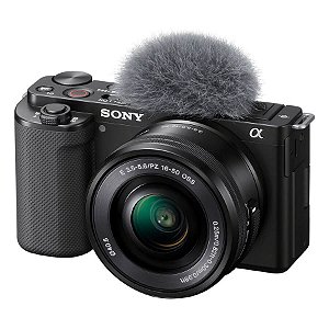Câmera Sony Mirrorless ZV-E10 com lente 16-50mm