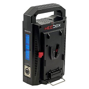 Carregador de Bateria Duplo Hedbox HED-DC150V Digital V-Mount com Função Power Bank