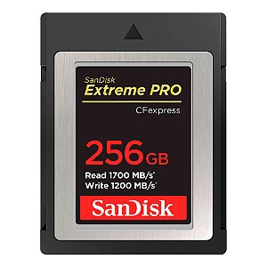 Cartão de Memória Sandisk CFexpress 256GB Extreme Pro (Tipo B)