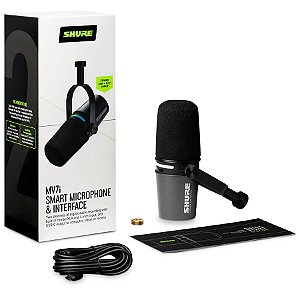Microfone Shure MV7i Smart Podcast