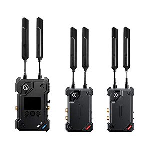 Sistema com 2 Transmissores de Vídeo Sem Fio Hollyland Cosmo C2 HDMI/SDI