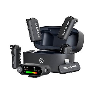 Sistema de Microfone Sem Fio Hollyland LARK Max 2 Combo 4-Pessoas (2.4 GHz)