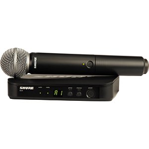 Microfone de mão sem fio Shure BLX24BR/SM58