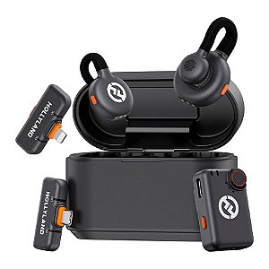 Microfone Duplo Sem Fio Hollyland LARK M2S Ultimate Combo 2.4Ghz