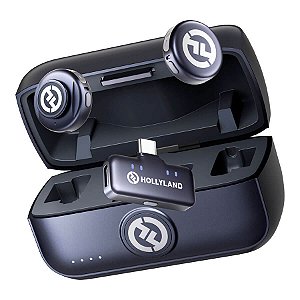 Microfone de Lapela Duplo Hollyland LARK M3 USB-C