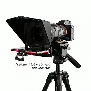 Teleprompter Desview T2 Portátil para Smartphone, DSLR e Mirrorless