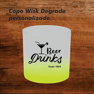 50 copo whisky degrade personalizado acrilico 330 ml