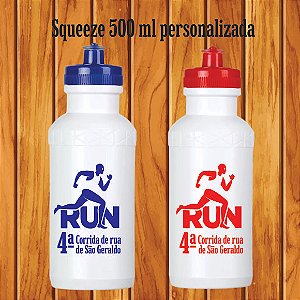 50 squeeze plástica personalizada 500 ml