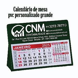 100 calendário de mesa pvc personalizado grande