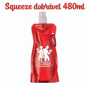 100 Squeeze dobrável academia 480 ml