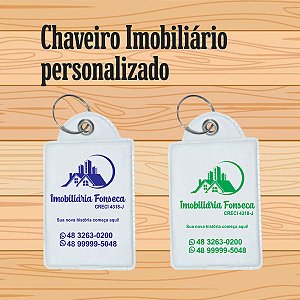 100 chaveiro imobiliário personalizado