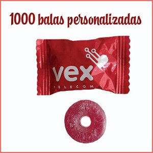 1000 balas personalizadas