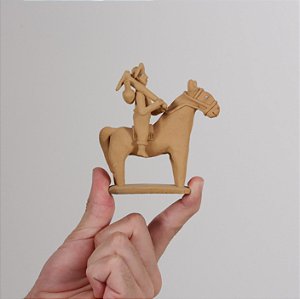 Miniatura "O agricultor a cavalo"