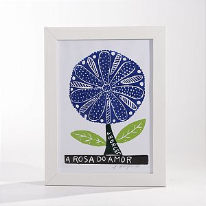 Quadro "A Rosa do Amor 01" por J.Borges