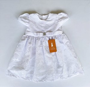 vestido de lese infantil branco