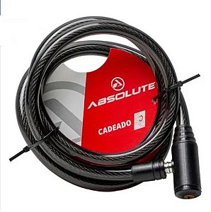 CADEADO ABSOLUTE - 1,5M X 12MM ESPIRAL - CHAVE - FUMÊ