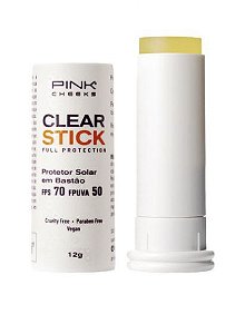 Protetor Solar transparente FPS70 FPUVA50 Clear Stick 12g