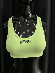 TOP - RUN FOR -VERDE NEON