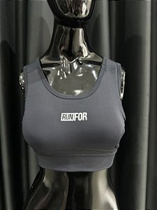 TOP COM CUSTURA - RUN FOR - PRETO