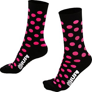 MEIA DOTS ROSA - HUPI - CANO MÉDIO