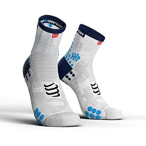 MEIA COMPRESSPORT RUN - BRANCA E AZUL