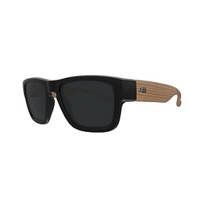 Óculos de Sol Masculino HB H-Bold Black Dark Wood Gray