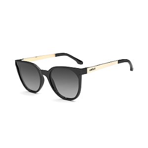 Óculos Feminino Colcci Cora Preto Brilho Lente Cinza Degradê
