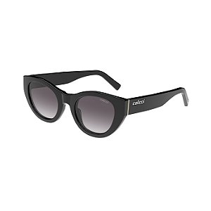 Óculos de Sol Feminino Colcci Rita Preto Brilho Lente Cinza Degradê