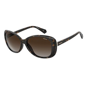 Óculos de Sol Feminino Polaroid PLD 4097/S Marrom Demi Brilho