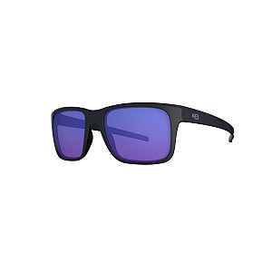 Óculos de Sol Masculino HB H-Bomb 2.0 Matte Black Blue Chrome