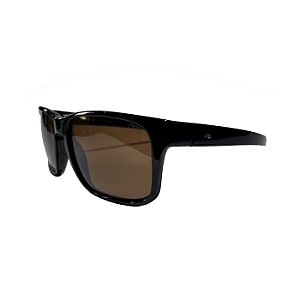 Óculos de Sol Masculino HB Sunset Preto Brilho Lente Marrom
