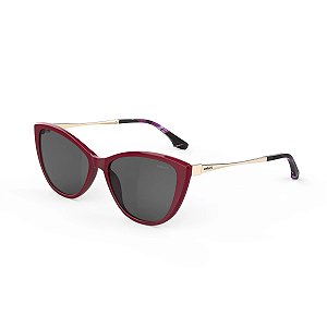 Óculos de Sol Feminino Colcci Agatha Bordô e Dourado Brilho