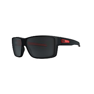 ÓCULOS DE SOL MASCULINO HB BIG VERT MATTE BLACK ON RED GRAY